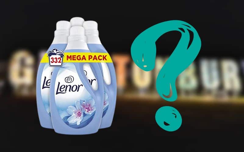 Why do people bring a Lenor bottle to glastonbury?