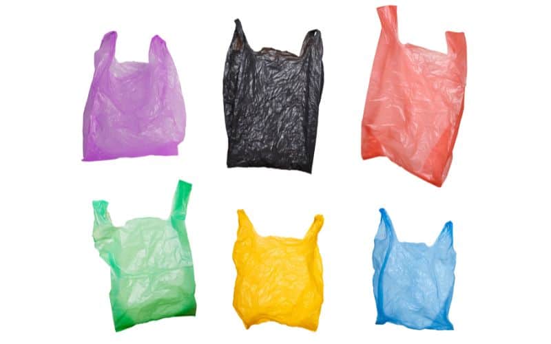 colourful plastic carrier bags