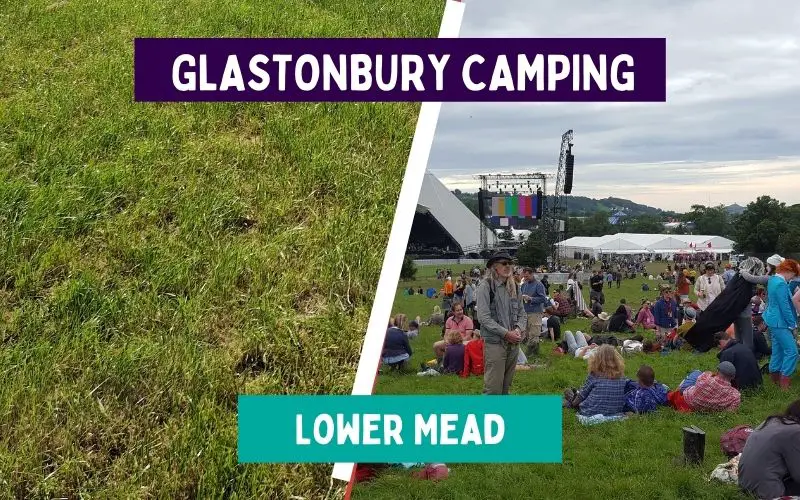 Lower Mead Camping Campsite at Glastonbury Festival